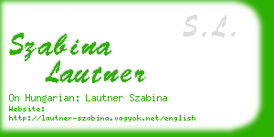 szabina lautner business card